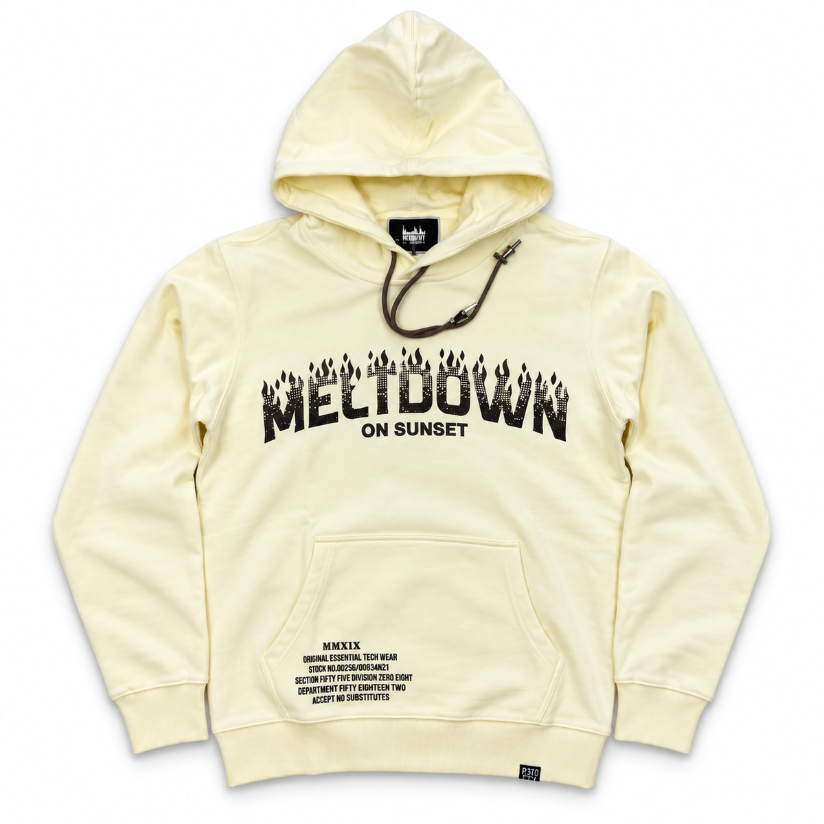 Denimicity Meltdown On Sunset Stoned Cream/Brown Hoodie