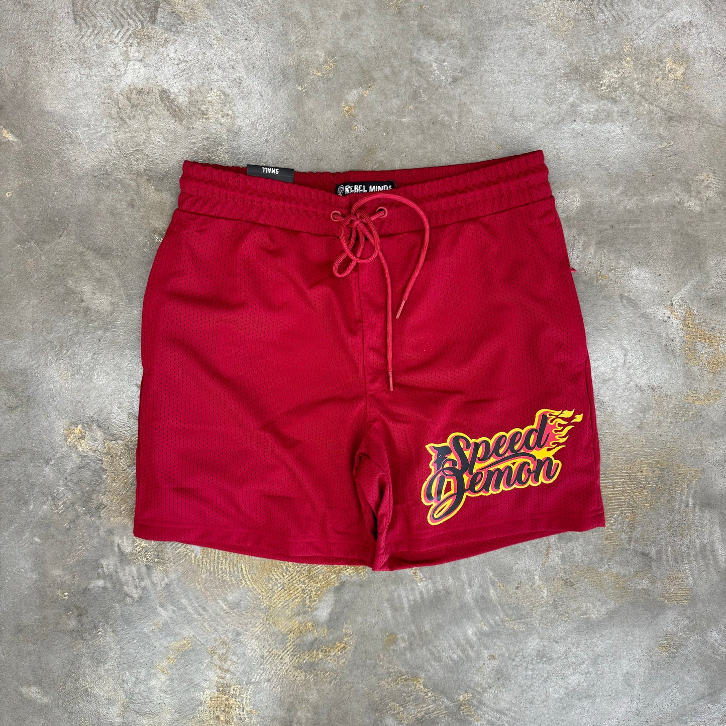 Rebel Minds Speed Demon Red Mesh Shorts