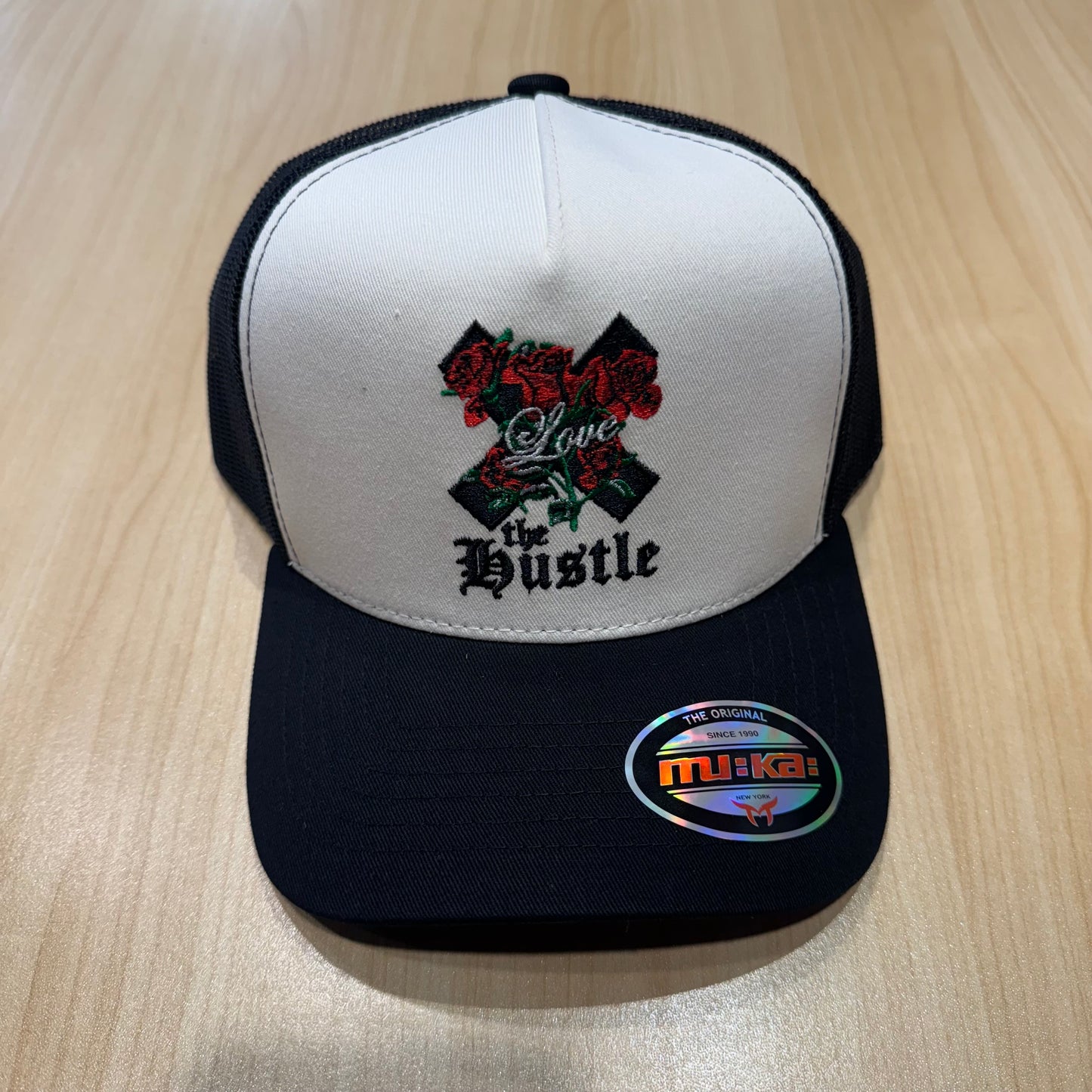 Muka The Hustle White/Black Trucker Hat