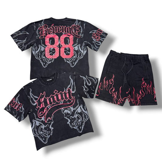 Rebel Minds Saint R. Stone Black Short Set