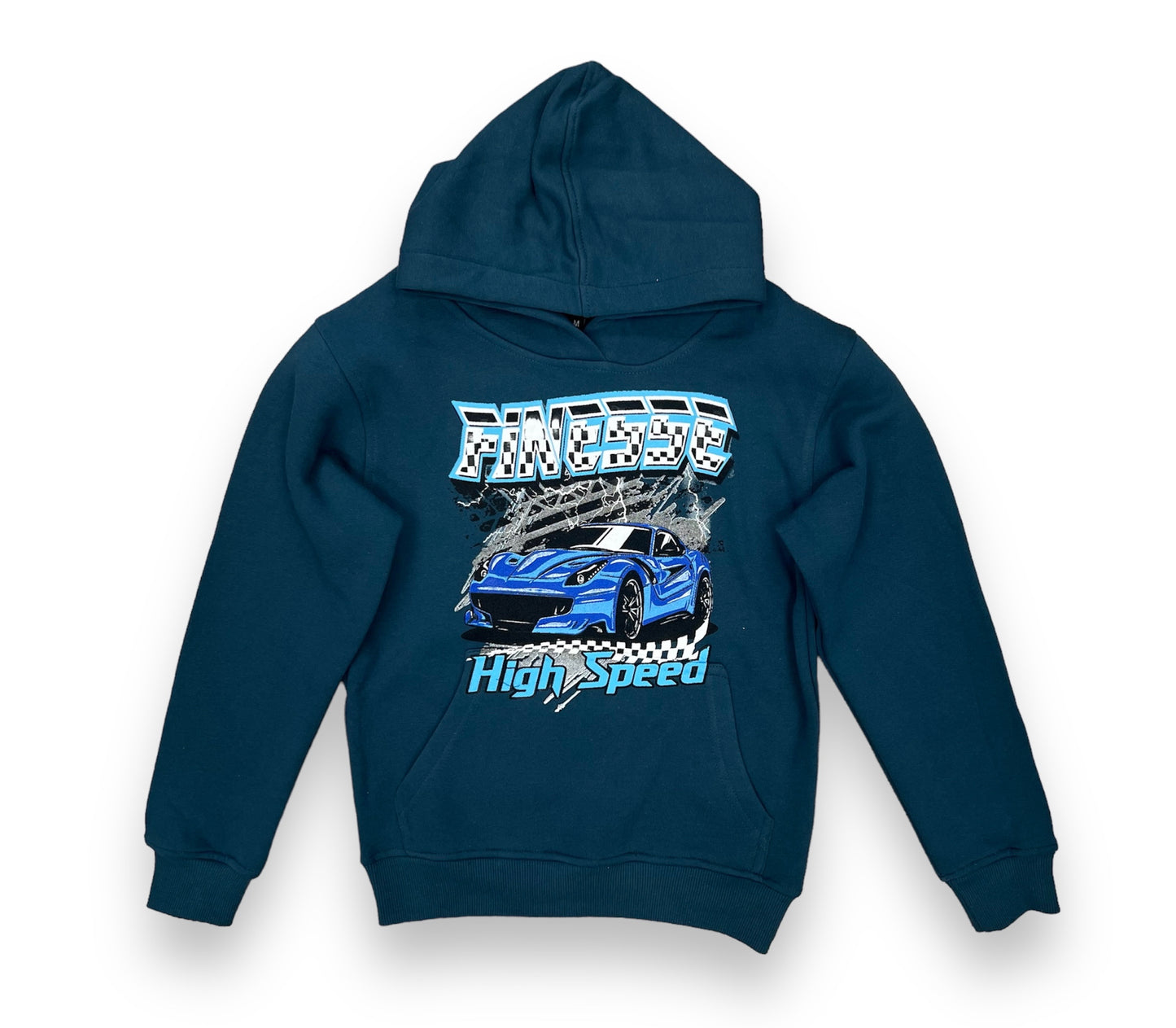3FORTY HIGH SPEED TEAL BOY'S HOODIE