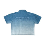 Rare Peace Wash Twill Self Patch Shirts Midnight Blue