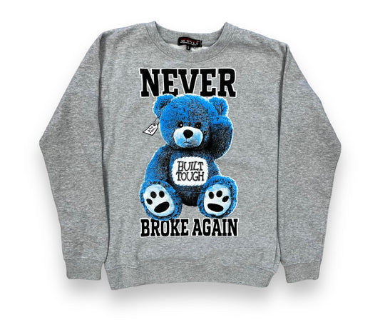 3FORTY NEVER BROKE AGAIN GREY CREW NECK