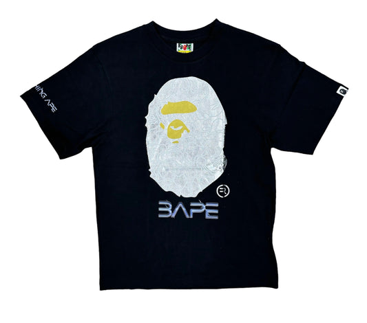 A BATHING APE BAPE “ Hajime Sorayama Ape Head” BLACK TEE