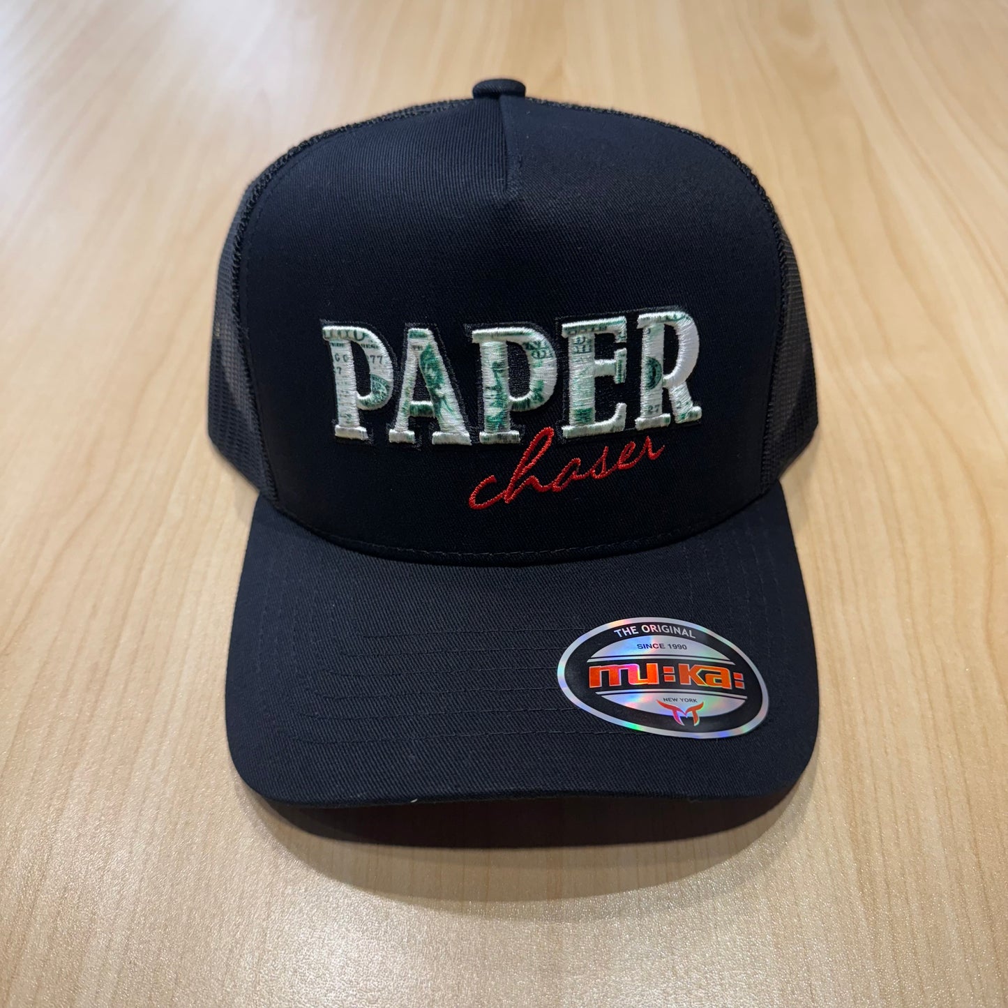 Muka Paper Black Trucker Hat