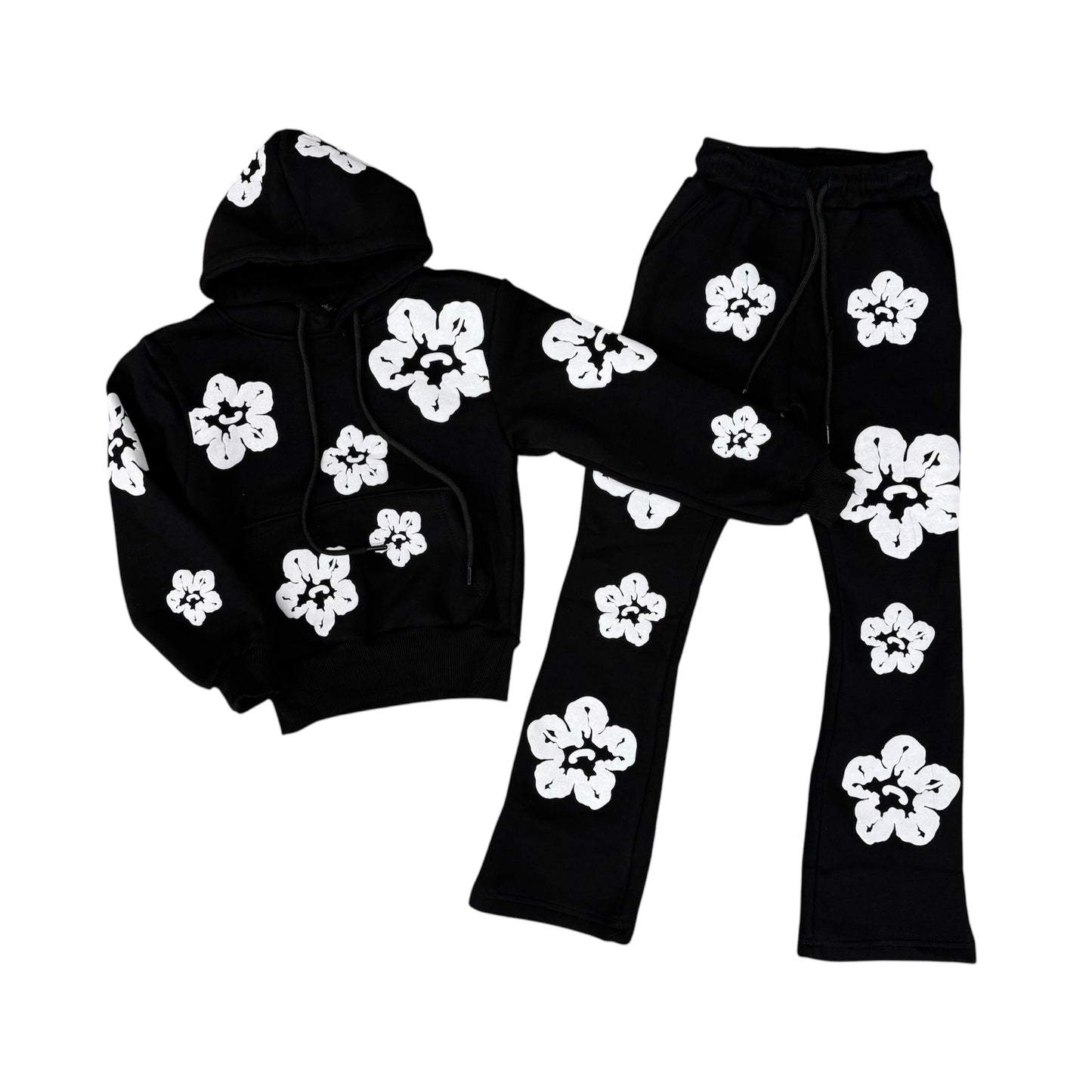 Black Pharaoh Tears The Cotton Wreath Black Jogger Set Boy's