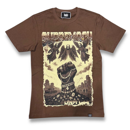 DenimiCity Rule Or Be Ruled Stone Brown T-Shirt
