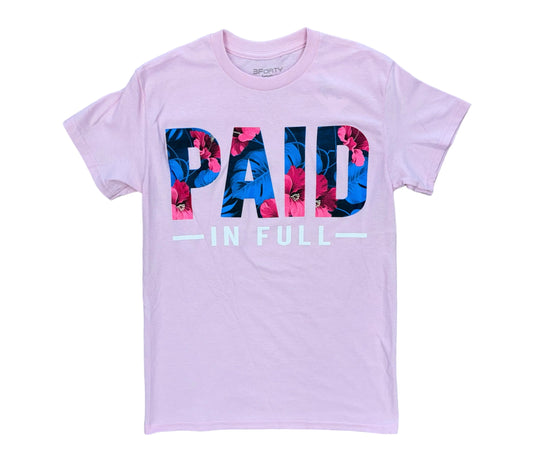 3Forty Paid in Full Pink T-Shirt