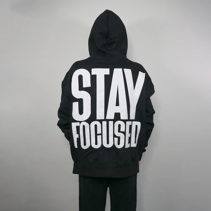 New Bara Stayed Focused Black/White Hoodie