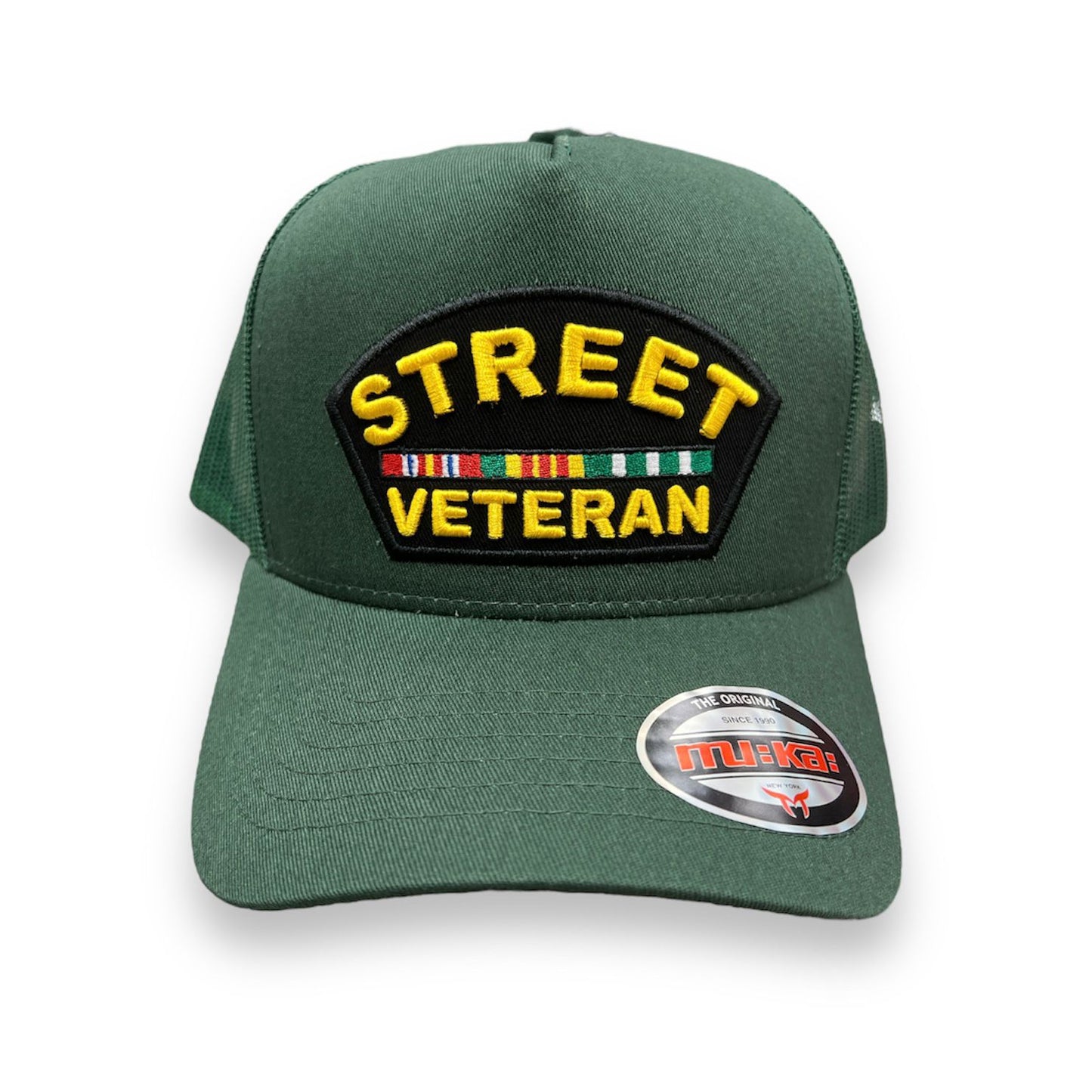 MUKA STREET GREEN TRUCKER HAT