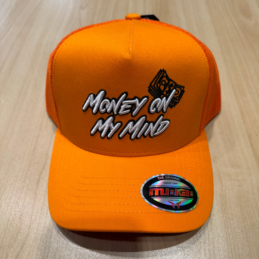 Muka Money On Orange Trucker Hat