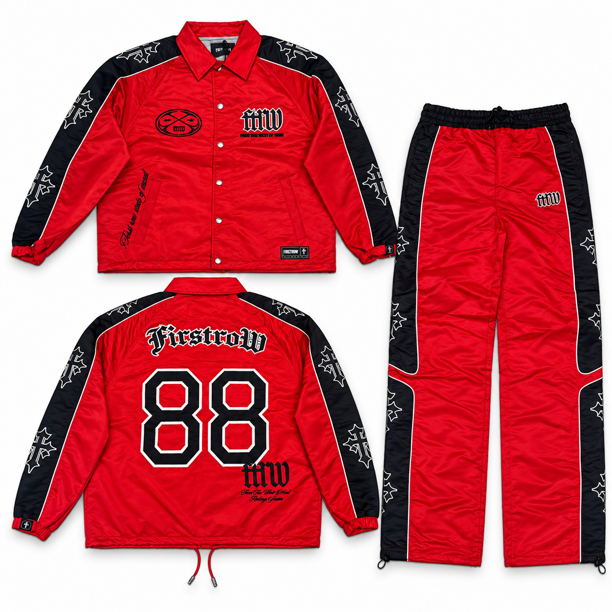 First Row Red & Black Tracksuit