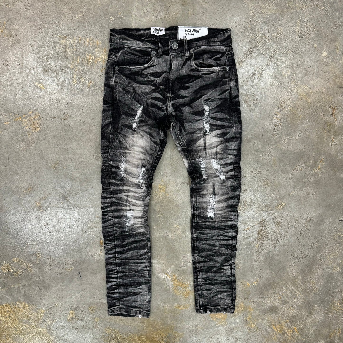 Evolution Wild Tiger Denim Wash Black Boys