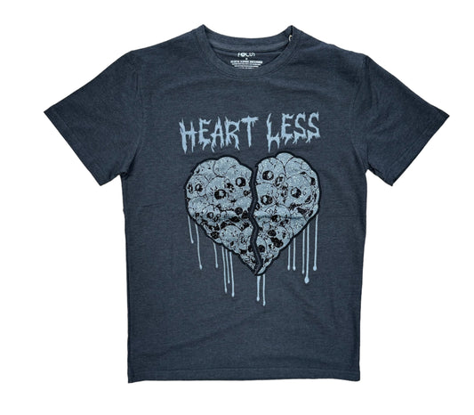 Focus Heartless Applique Charcoal T-Shirt