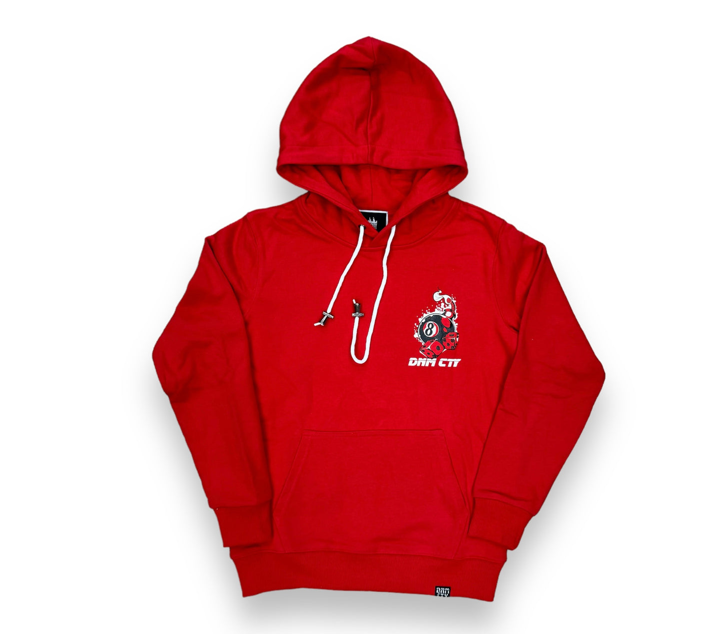DENIMICITY EIGHT BALL&GAMES HOODIE RED