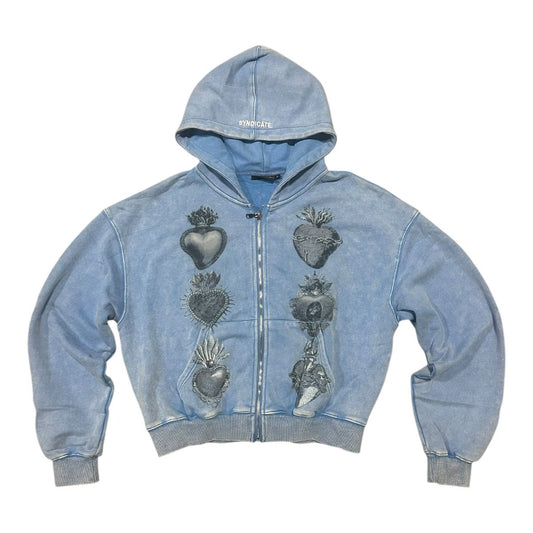 Syndicate " Hearts" ZiP Up Blue Men's