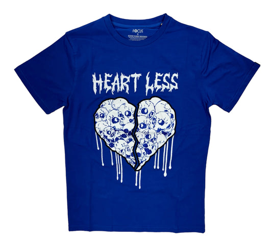 Focus Heartless Applique Royal T-Shirt