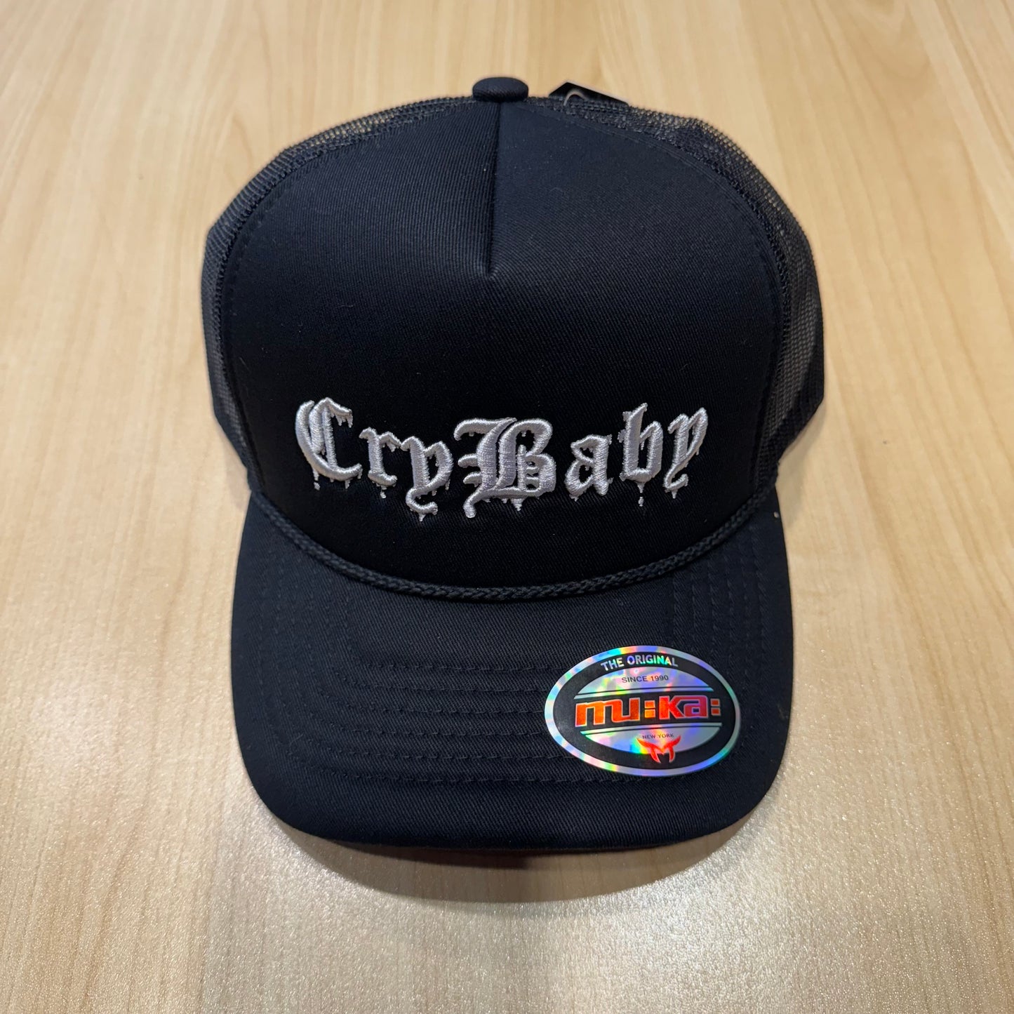 Muka Cry Baby Black Trucker Hat