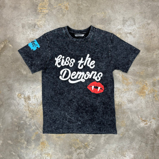 Rebel Minds Kiss The Demon Black T-Shirt