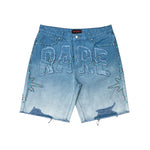 Rare Peace Wash Twill Self Patch Shorts Midnight Blue