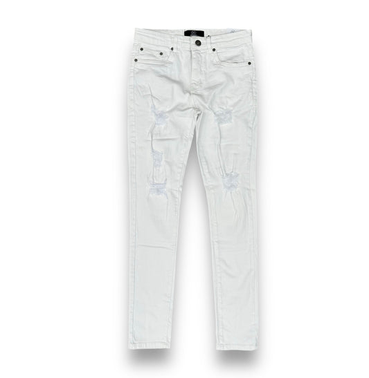 Dnm Story Skinny Denim White Ripped (005)