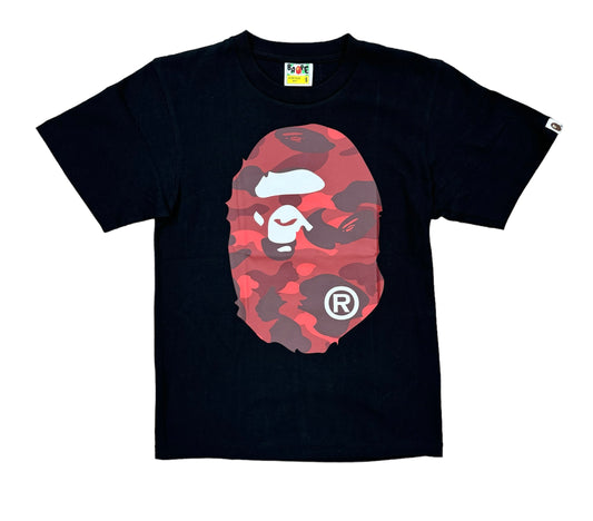 A Bathing Ape “Camo Big Ape Head” Black T-Shirt