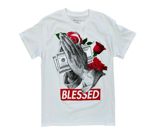 3Forty Blessed White T-Shirt