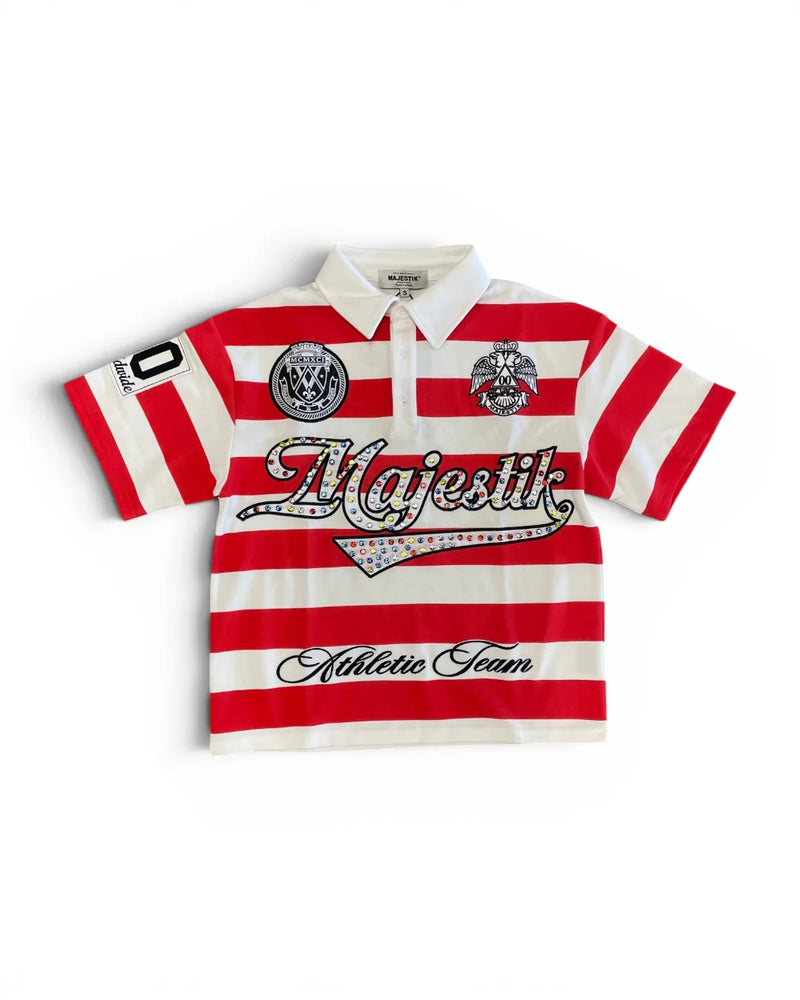 Majestik Athletic Team Polo Red