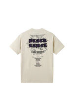 Black Label "TAKE CONTROL" Oversize Cream T-Shirt