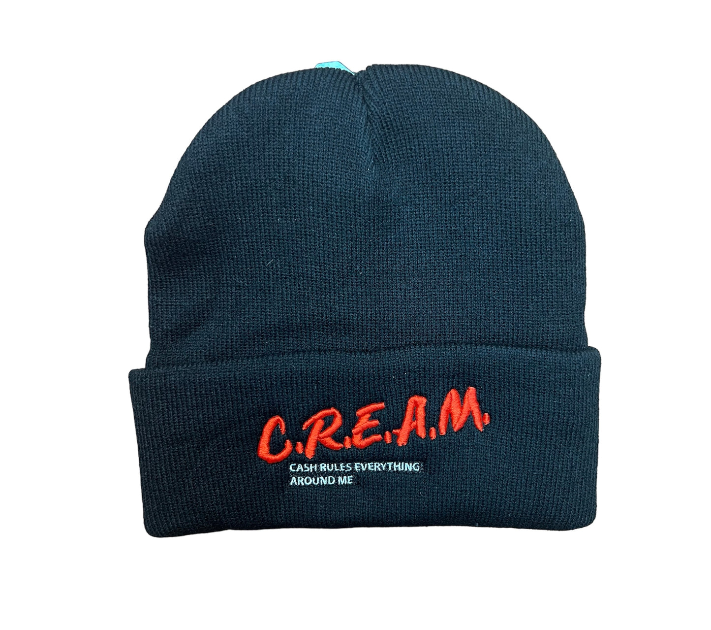 MUKA CREAM BEANIE HAT BLACK