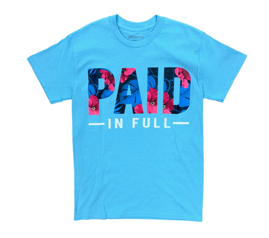 3Forty Paid in Full Blue T-Shirt