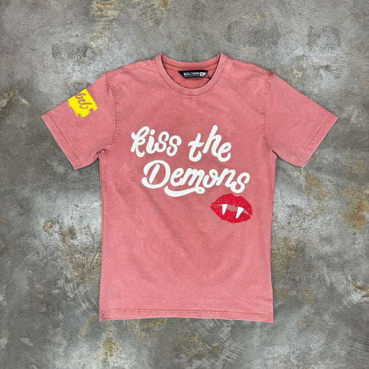 Rebel Minds Kiss The Demon Rust T-Shirt