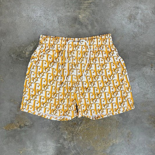 New Bara Mesh Yellow/Cream Shorts