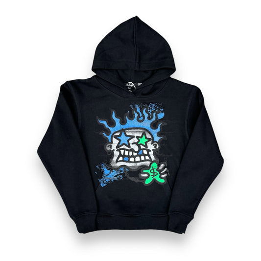 3Forty Lucky Talk Less Boy's Black Hoodie