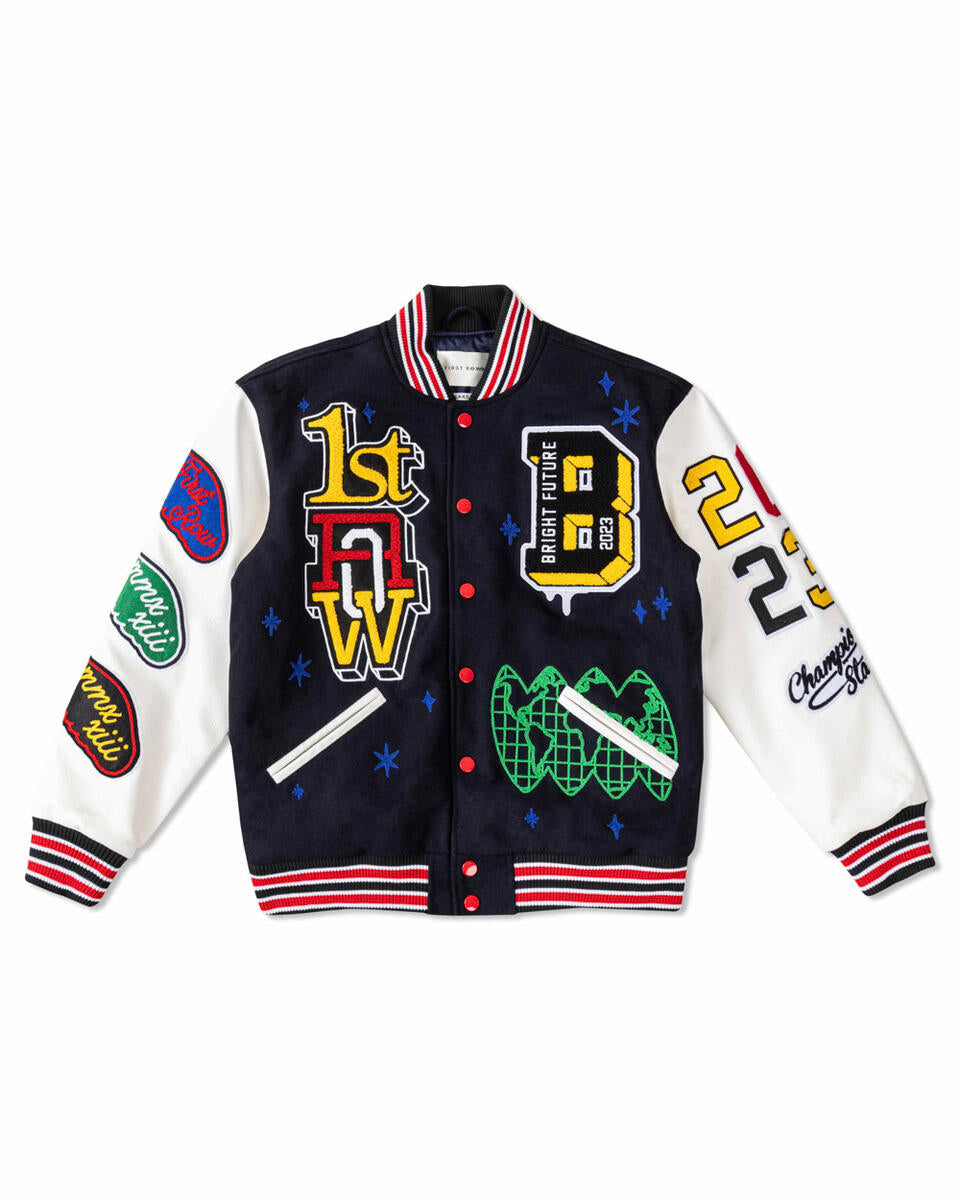 First Row Bright Future Varsity Jacket – Underground Clothing