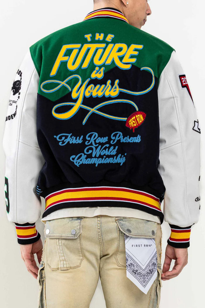 First Row The Future is Yours Varsity Jacket