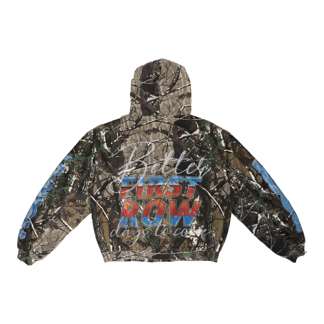 First Row POST HUMAN NEW BORN HOOD JACKET "Camo"