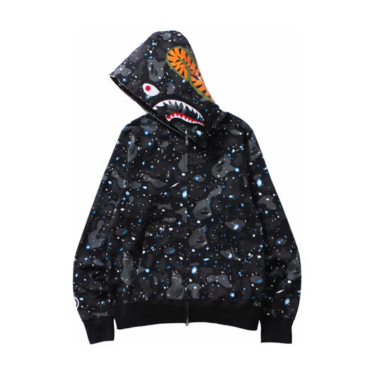 BAPE Space Camo Shark Full Zip Hoodie