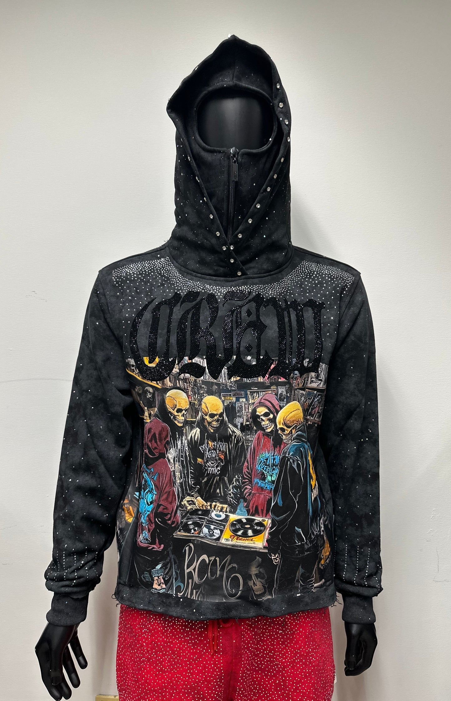 Bkys Crew Black Cropped Hoodie