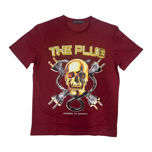 Streetz Watching The Blug Burgundy T-Shirt