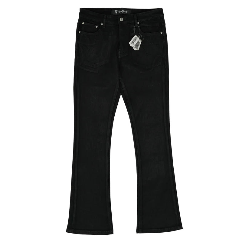The Trnchs Night Code Black Waxed Denim