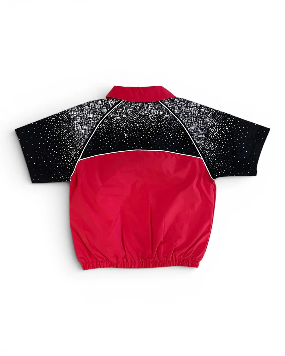 Kindred Rhinestone Nylon Short Set Red / Black