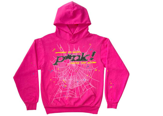 Spider P*NK  Hoodie Pink