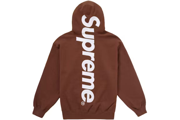 Supreme Hoodie Brown / White