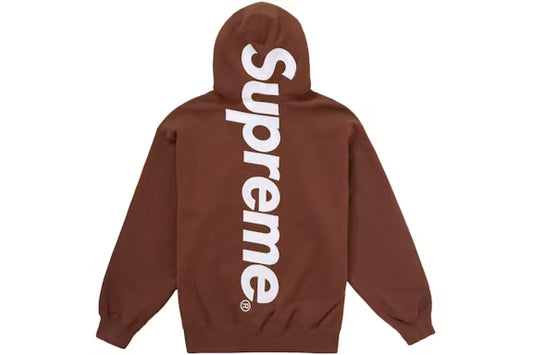 Supreme Hoodie Brown / White