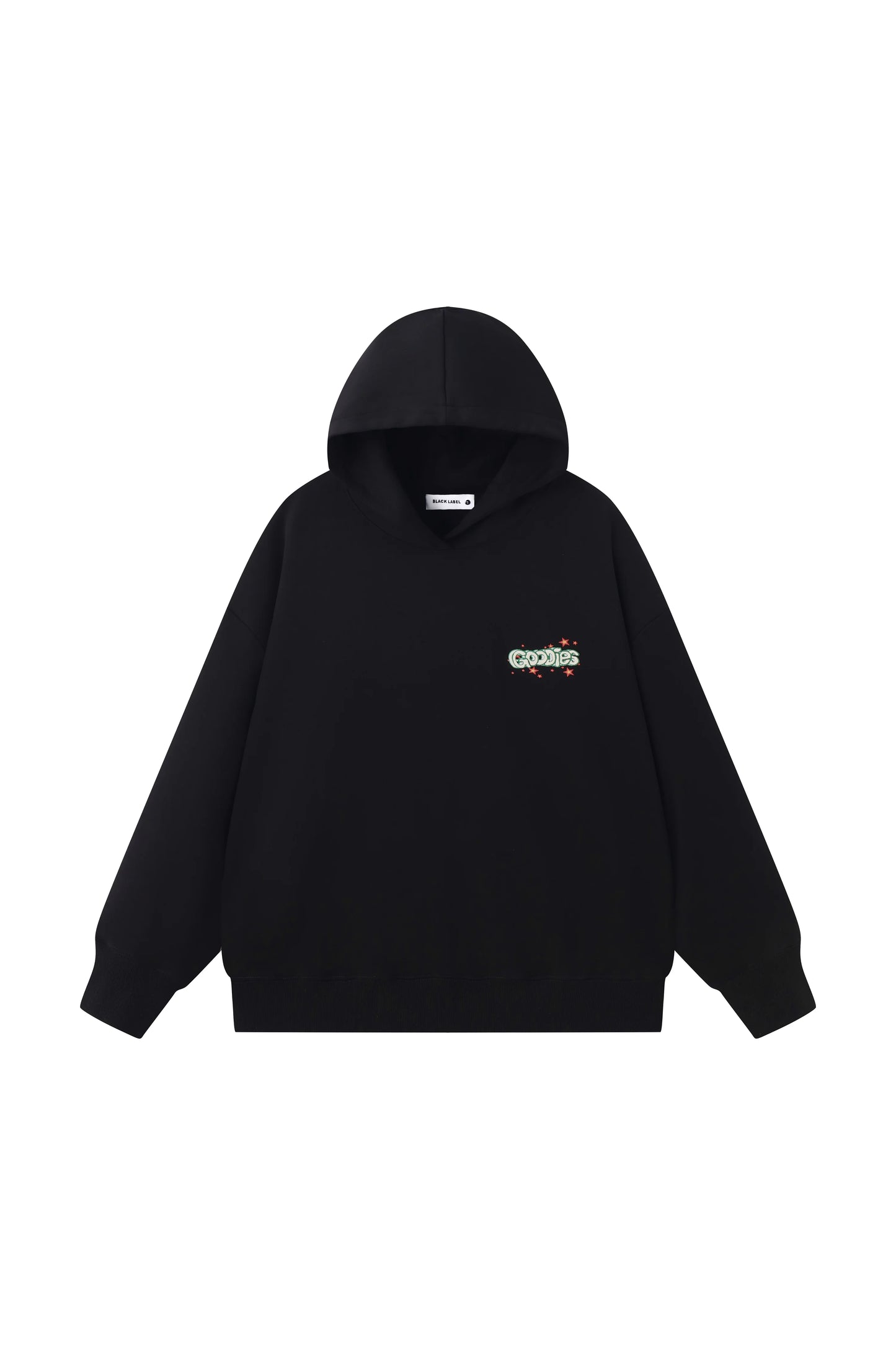 Rawyalty Men Black Label "GOODIES" Black Hoodie