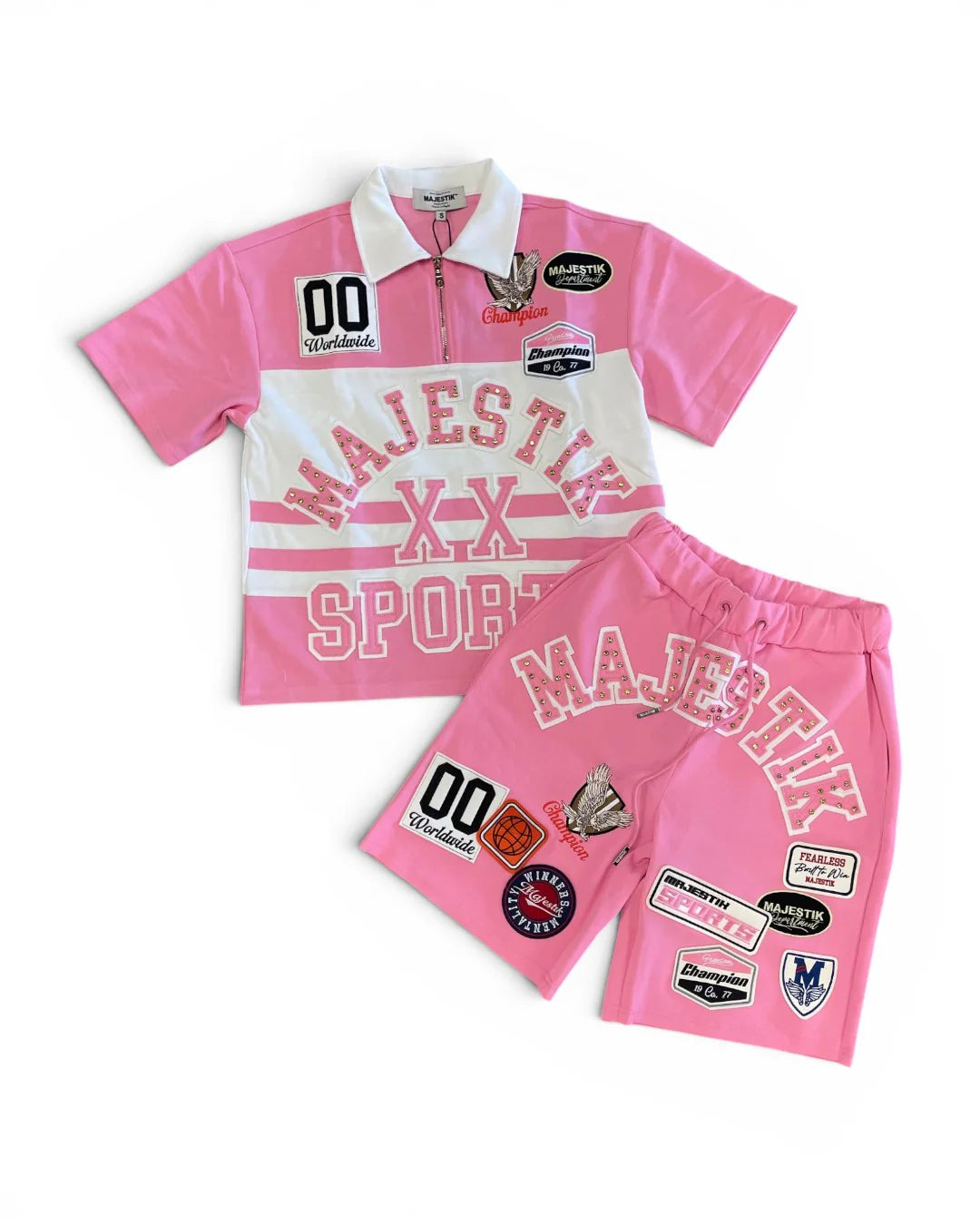 Majestik World Wide Champion Short Set "Pink"