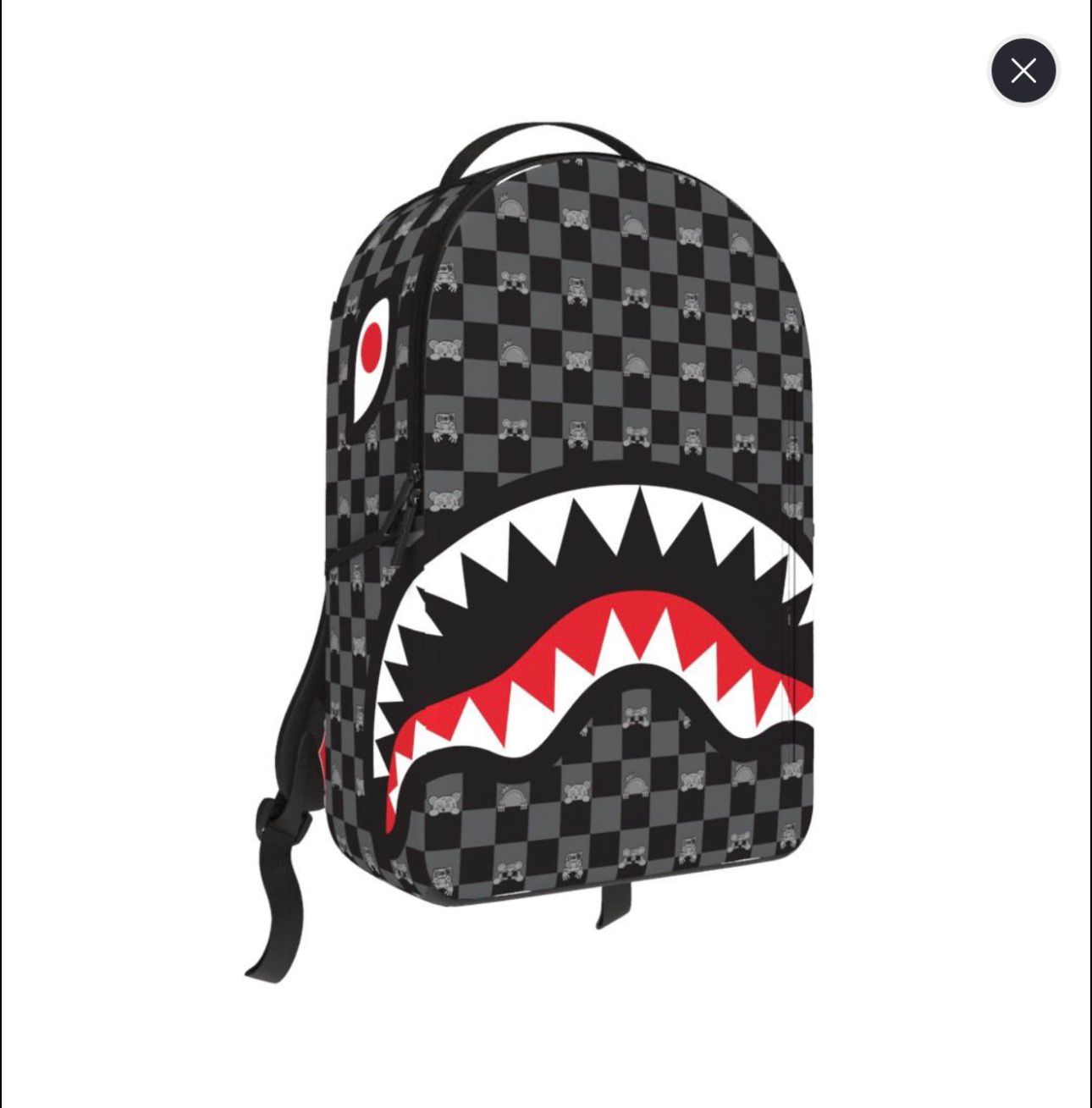 Sprayground Gray Peeking Character Backpack