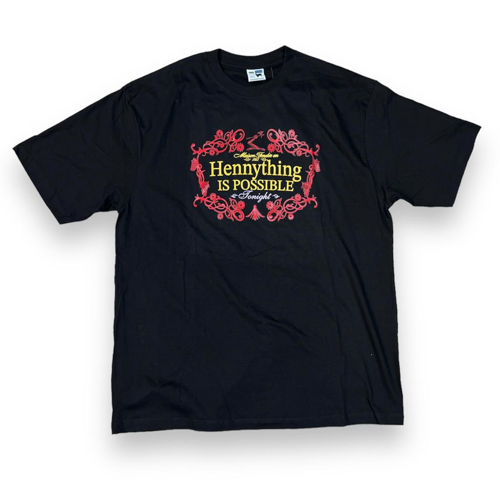 3FORTY HENNYTHING IS POSSIBLE BLACK  T-SHIRT - BIG & TALL