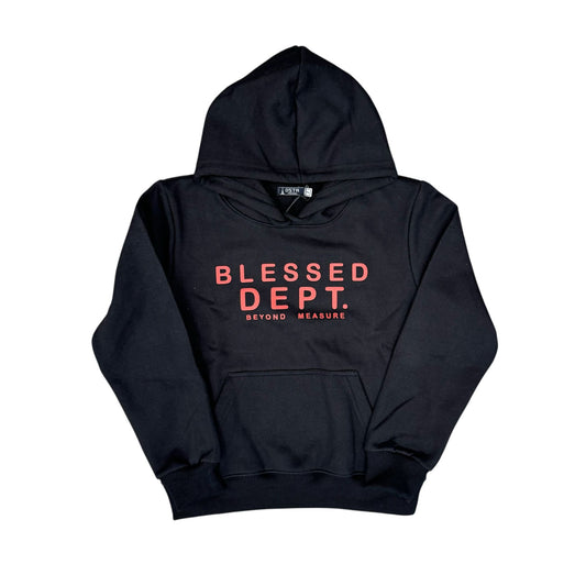 Disaster Blessed Black/Red Hoodie Kids